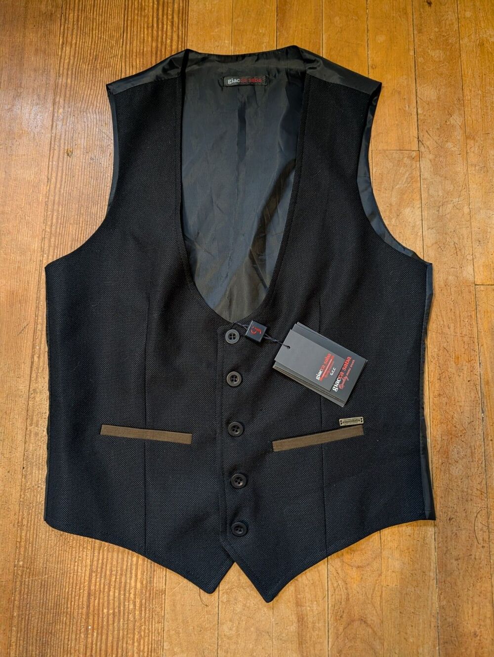NWT Giacca Saba G.C.C. Suit Vest Waistcoat Sport Coat Blazer Jacket Small S